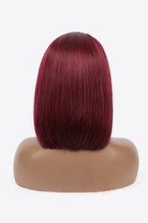 Hair Wig - Lace Front Wigs - Human Hair 150% Density-12" 155g #99J